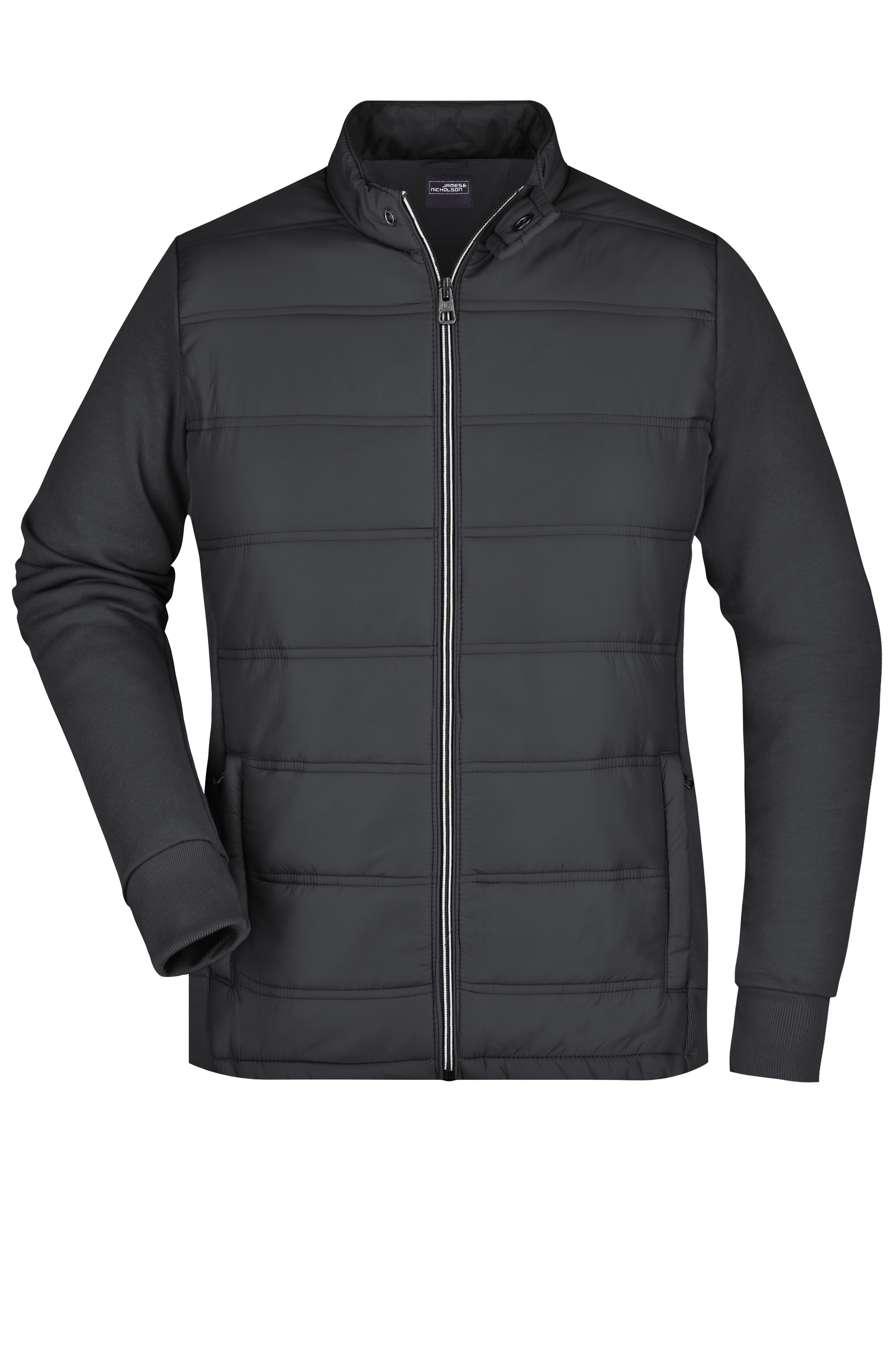 Ladies' Hybrid Sweat Jacket Vorderseite