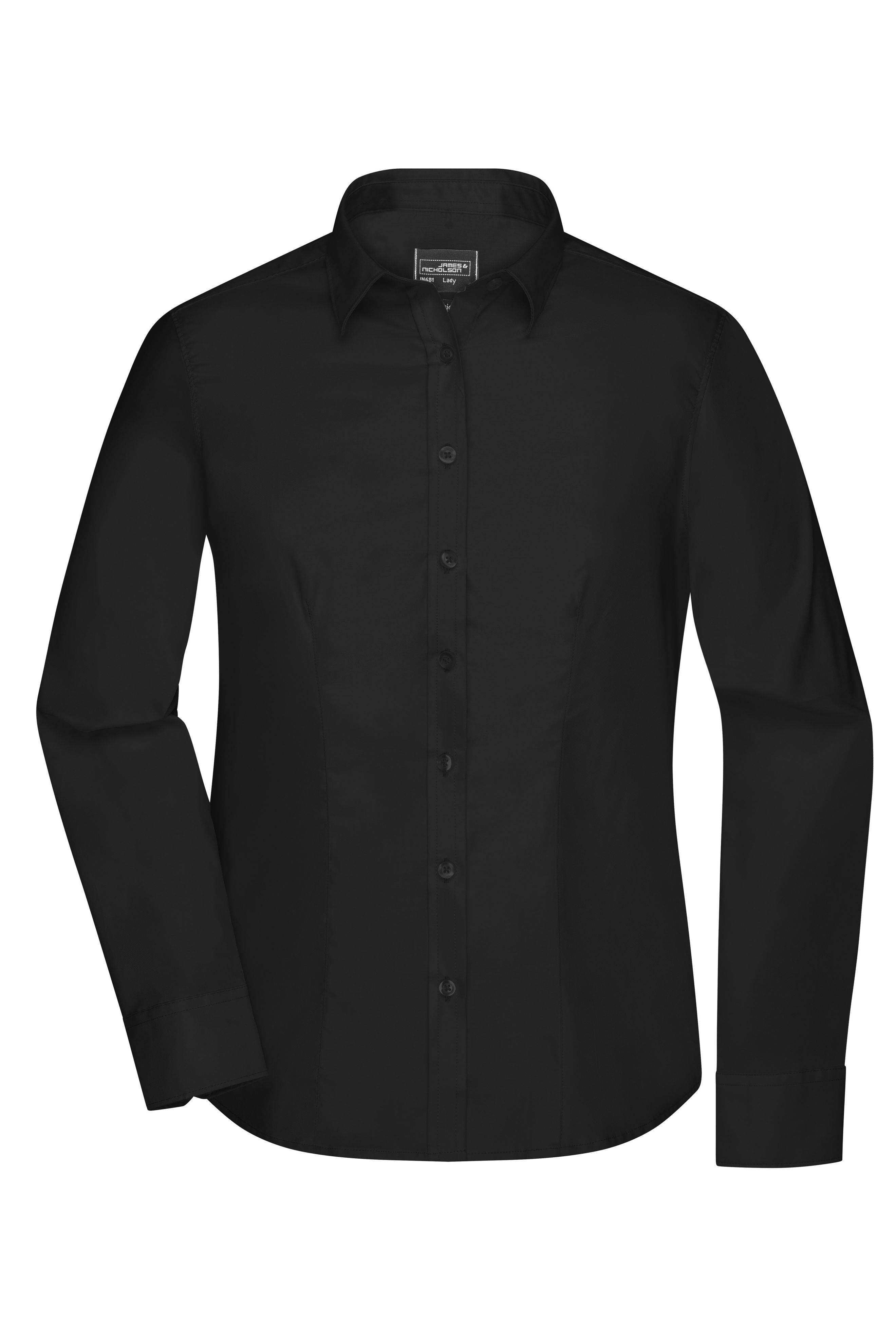 Ladies' Shirt Long-Sleeved Micro-Twill Vorderseite