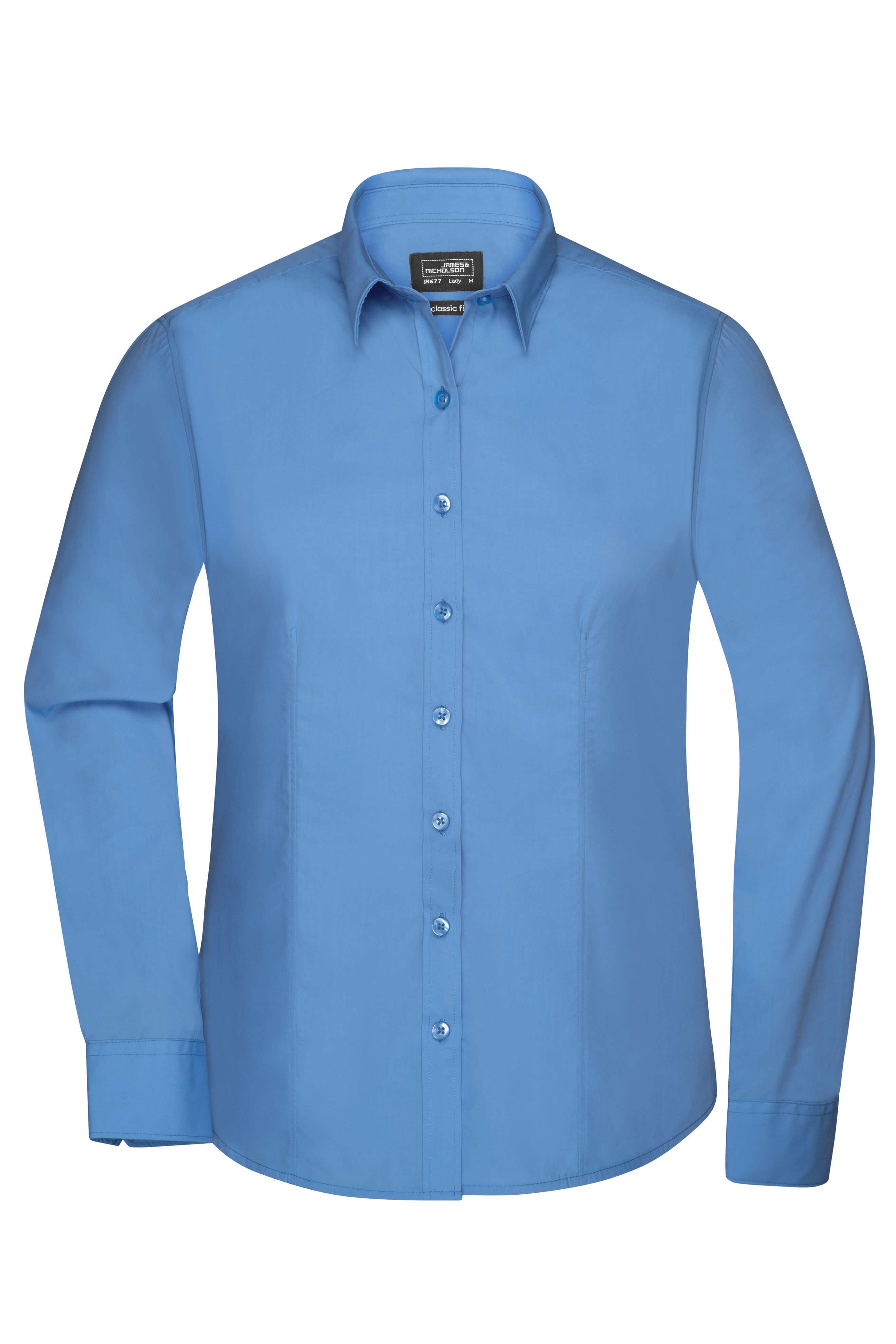 Ladies' Shirt Long-Sleeved Poplin Vorderseite