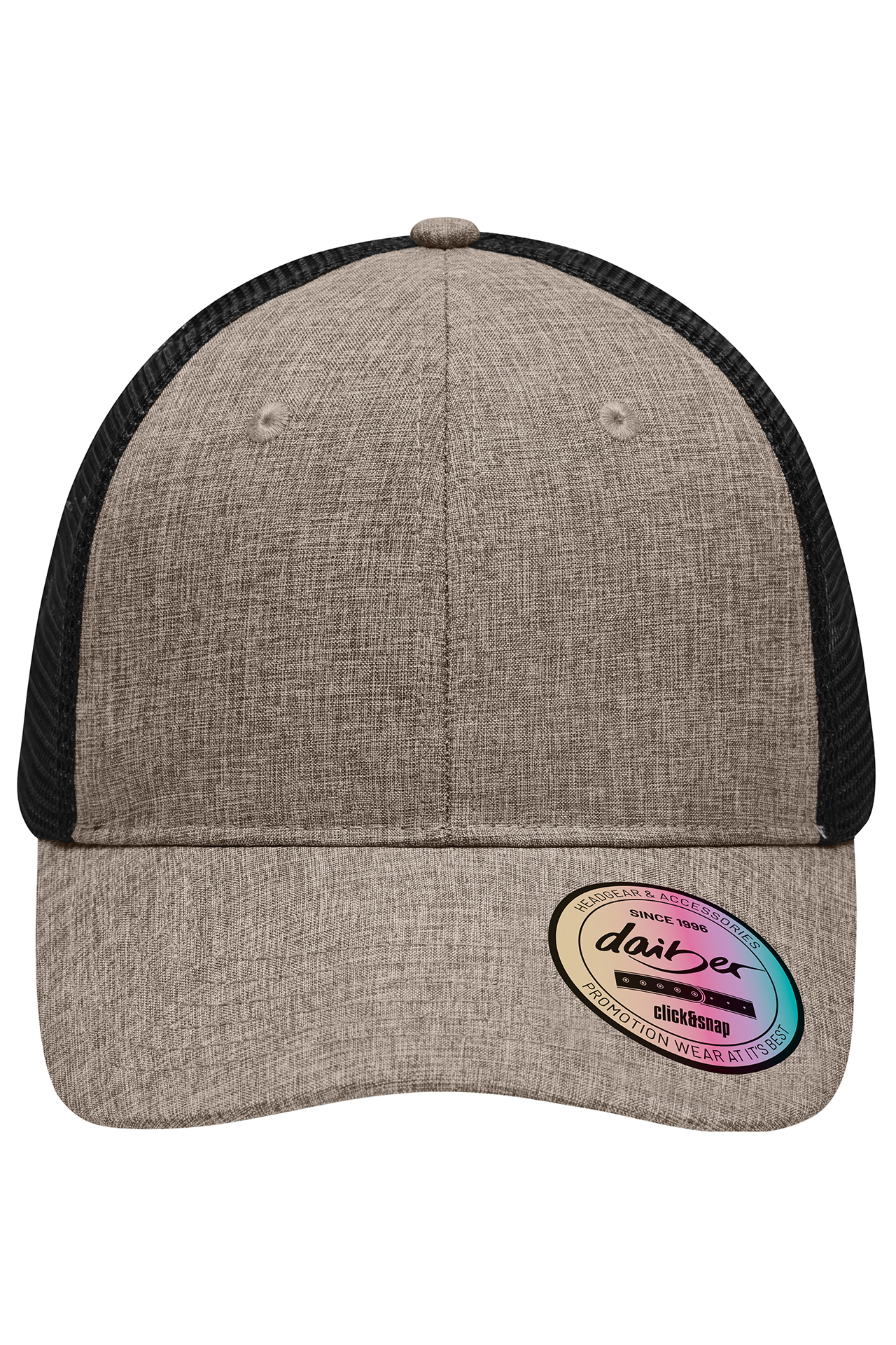 6 Panel Mesh Cap Melange Vorderseite
