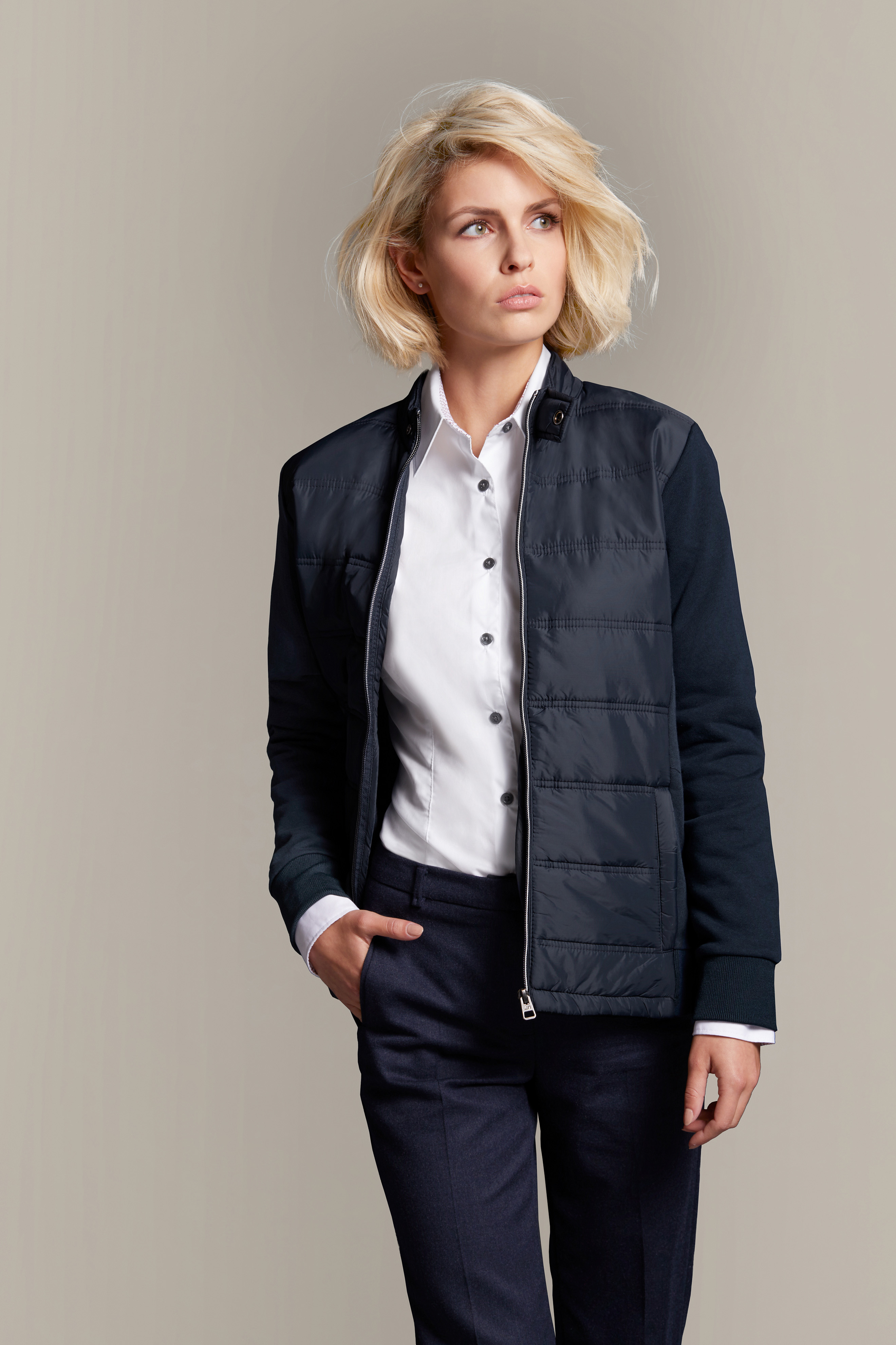 Ladies' Hybrid Sweat Jacket