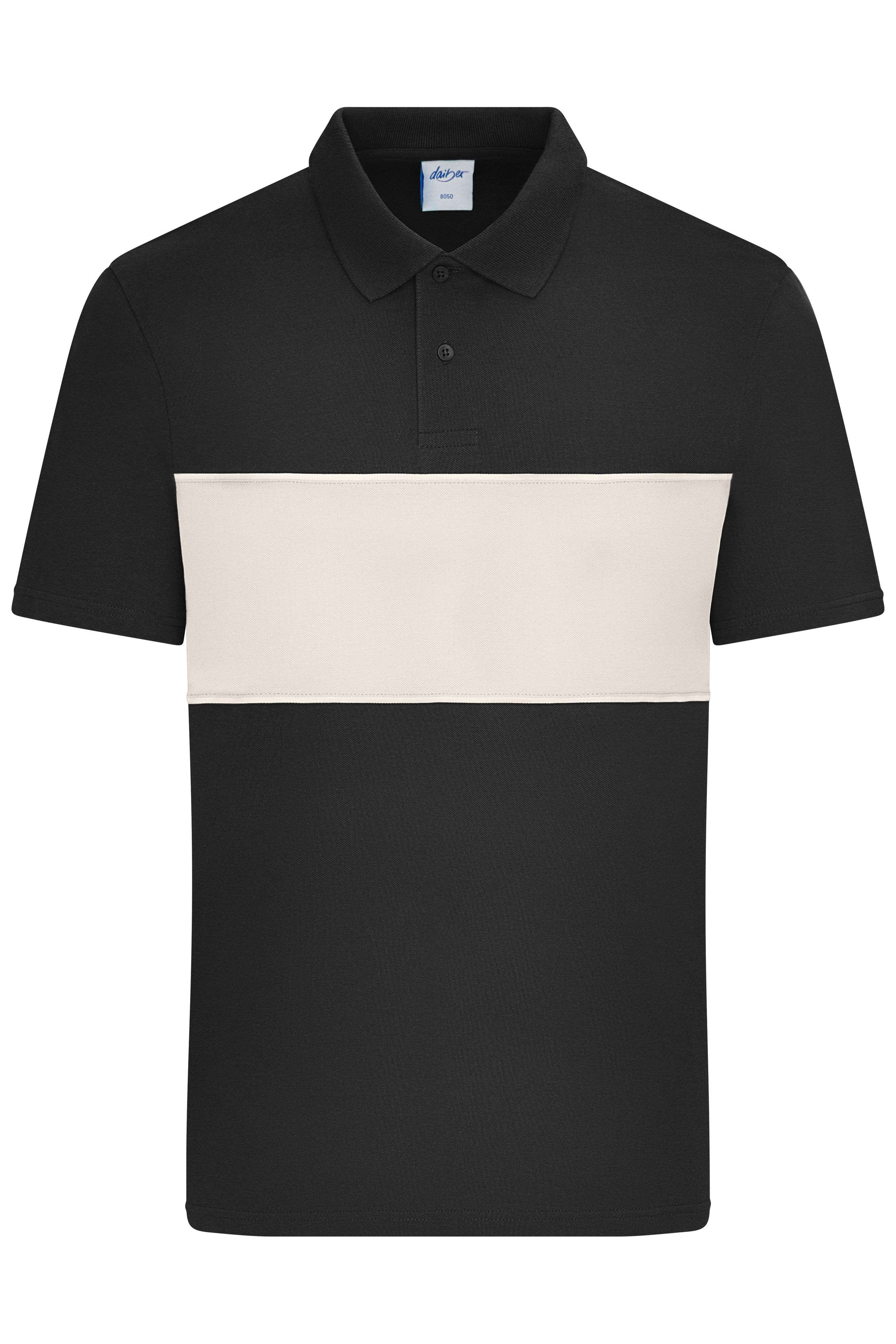 Polo colour-block UNISEX OCS Standard Vorderseite