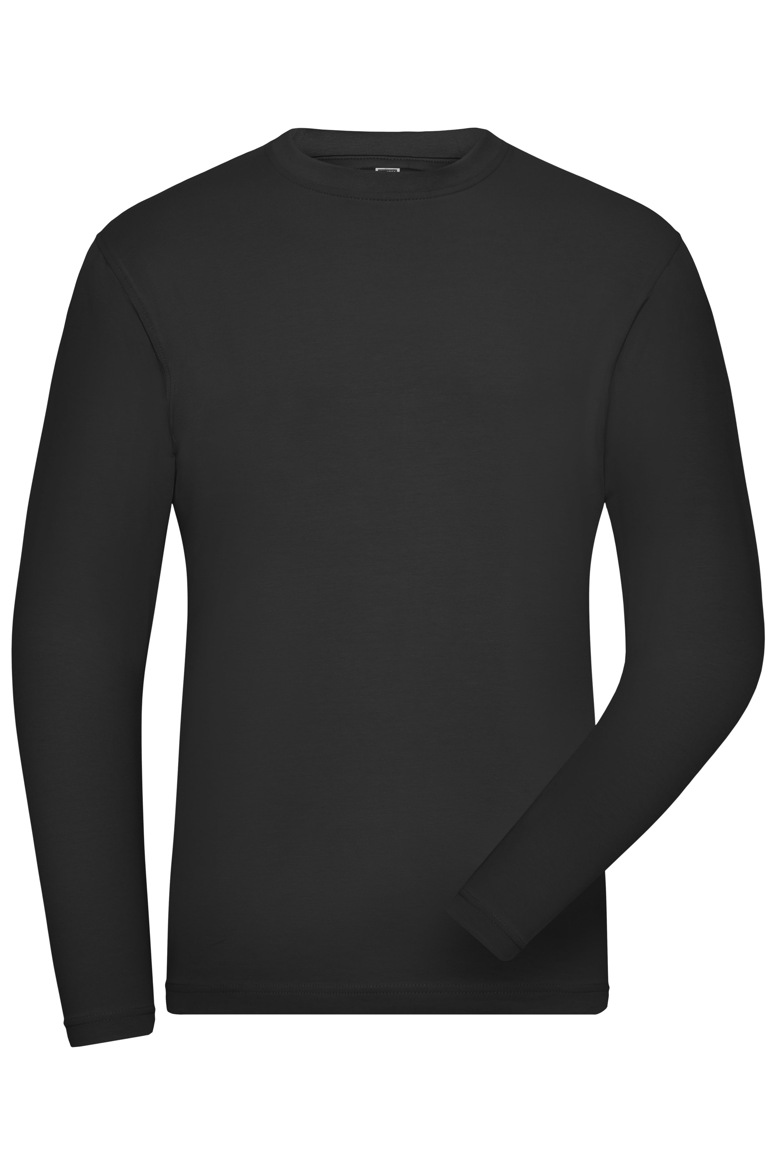 Men's ORGANIC Stretch-Longsleeve Work - SOLID - OCS Blended Vorderseite