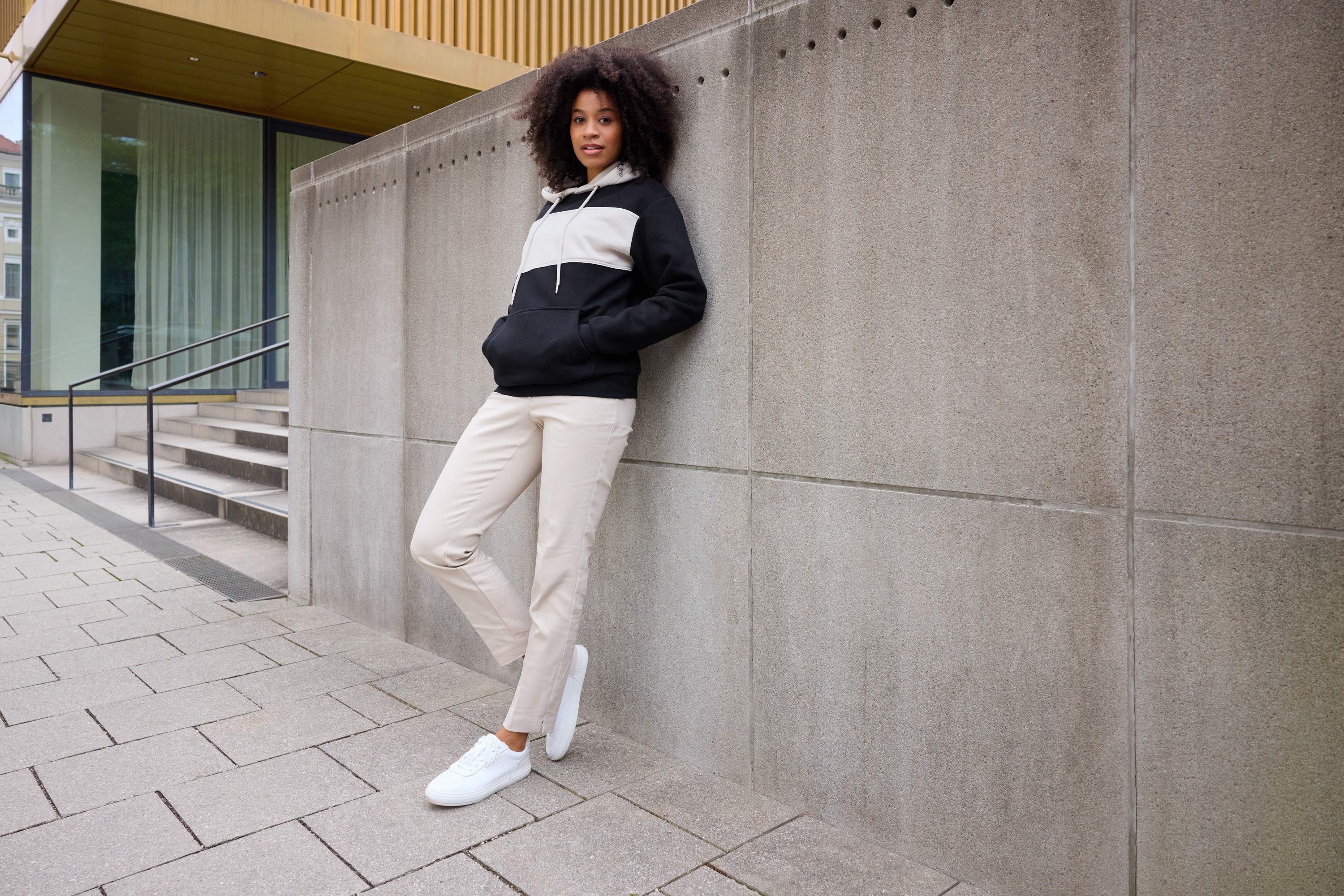 Sweat-Hoody colour-block UNISEX OCS Blended & RCS
