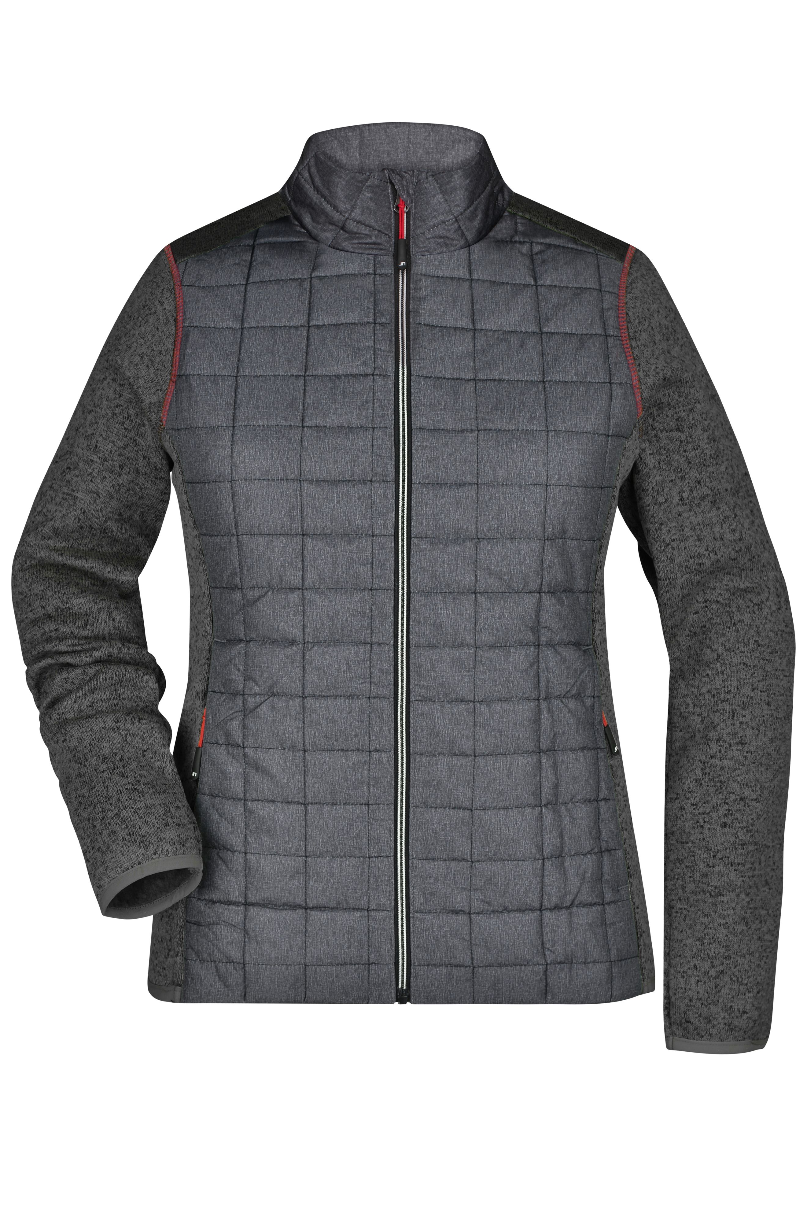 Ladies' Knitted Hybrid Jacket Vorderseite