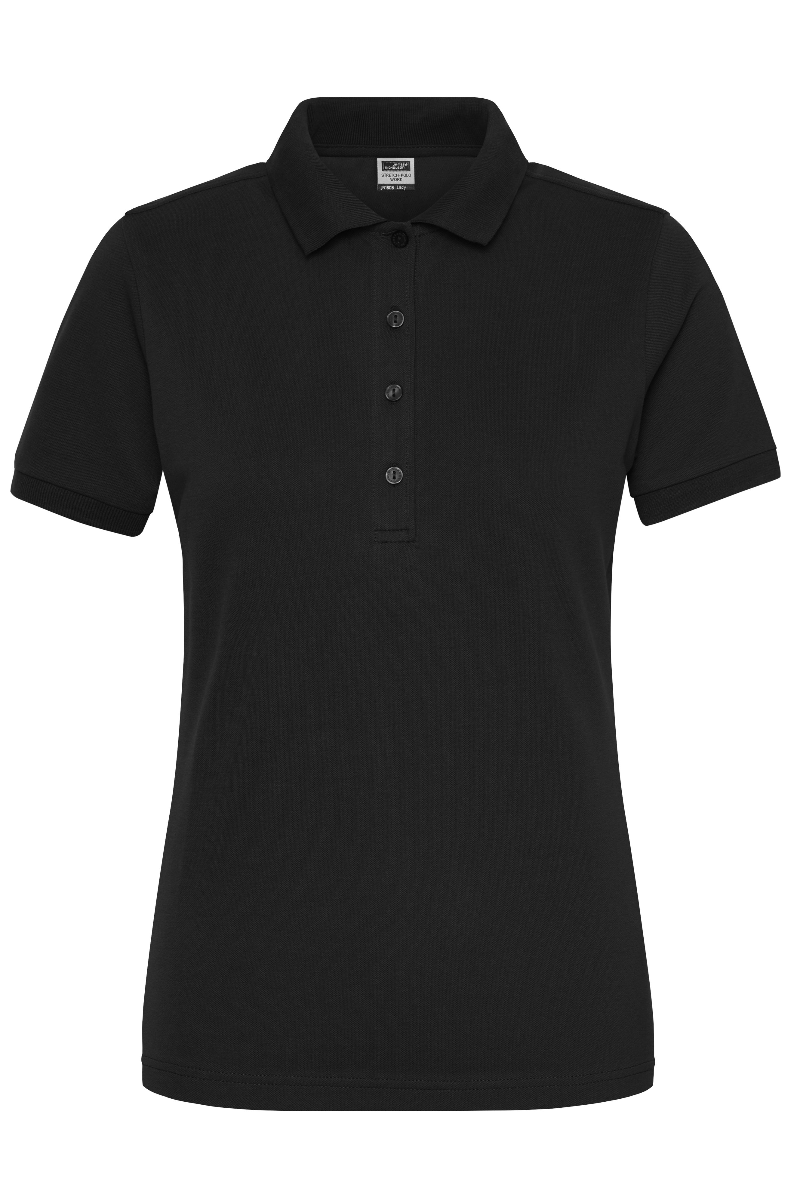 Ladies' ORGANIC Stretch-Polo Work - SOLID - OCS Blended Vorderseite