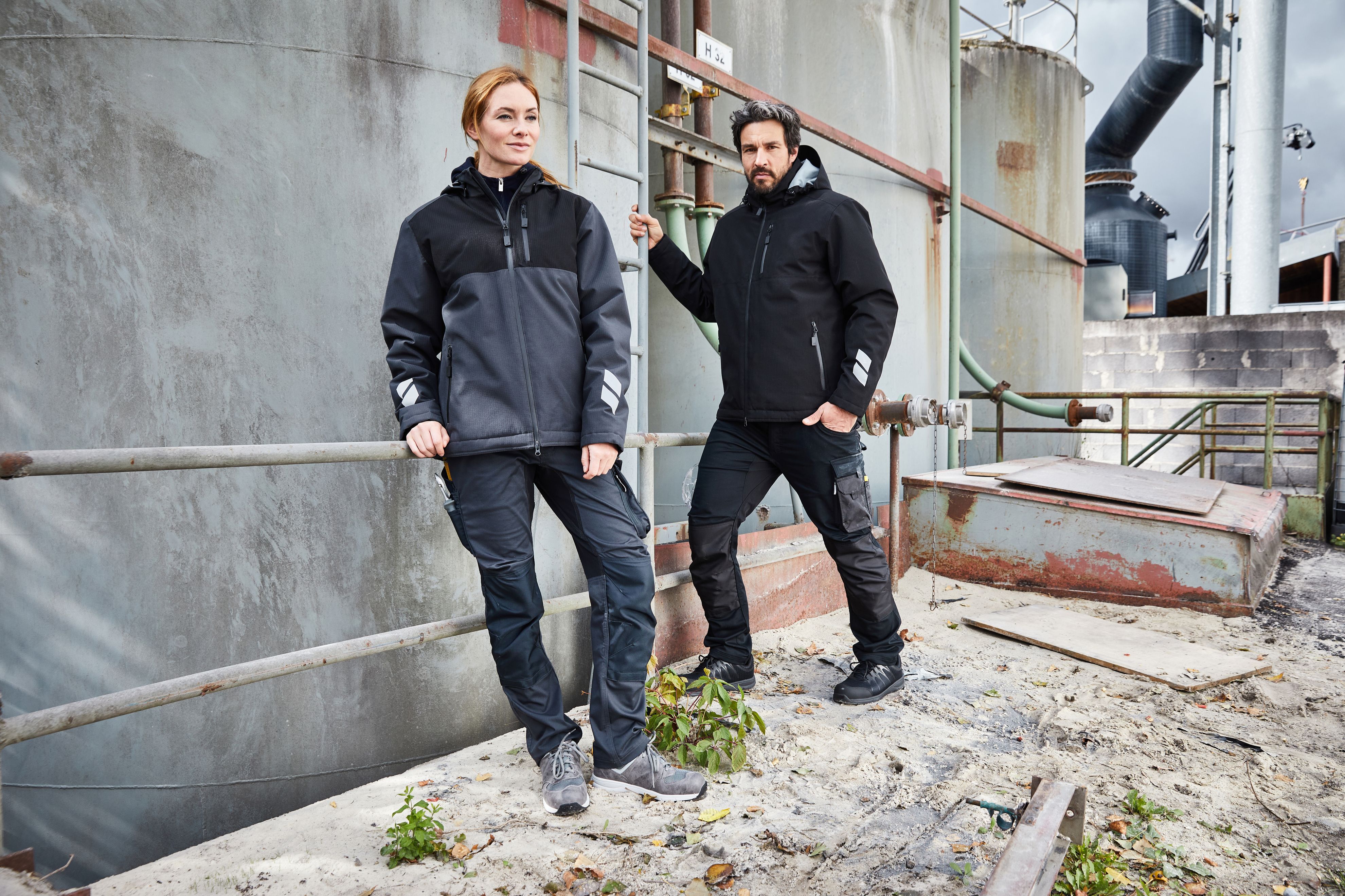 Padded Hardshell Workwear Jacket GRS