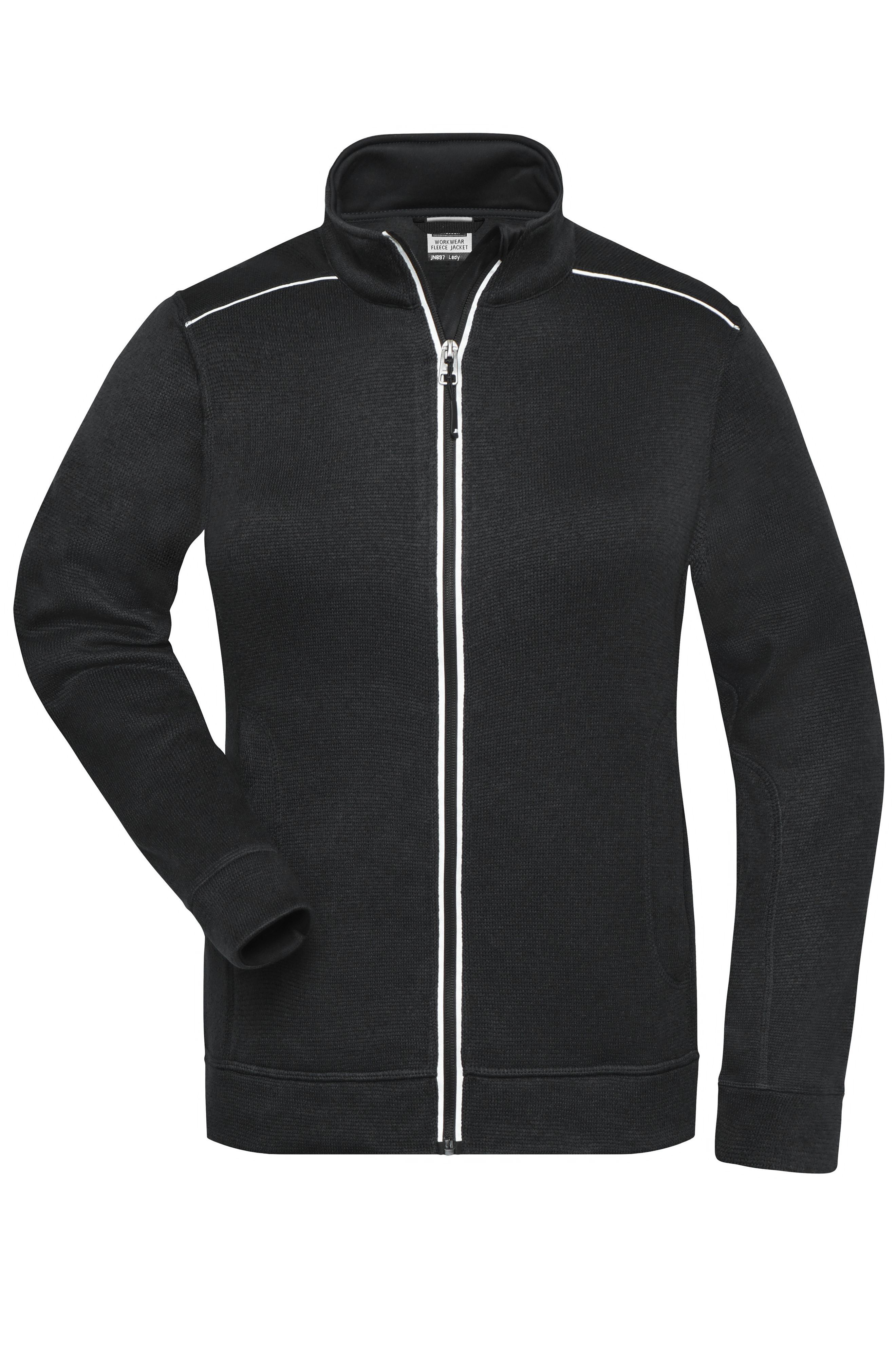 Ladies' Knitted Workwear Fleece Jacket - SOLID - Vorderseite
