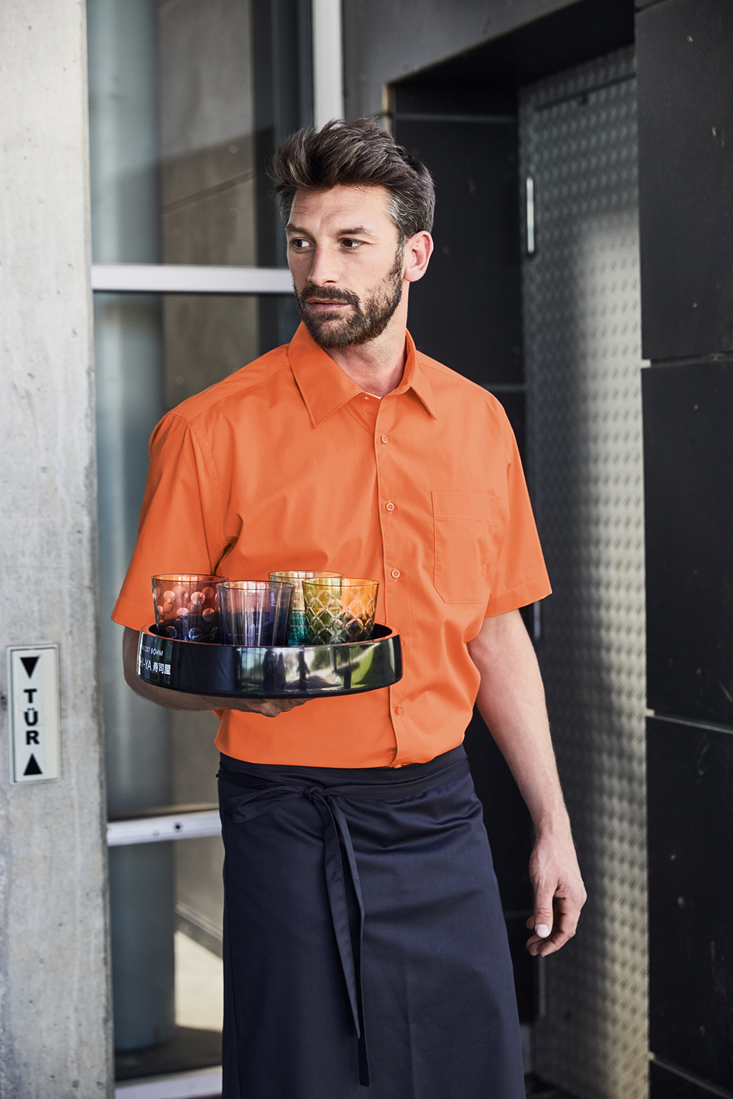 Men's Business Shirt Short-Sleeved