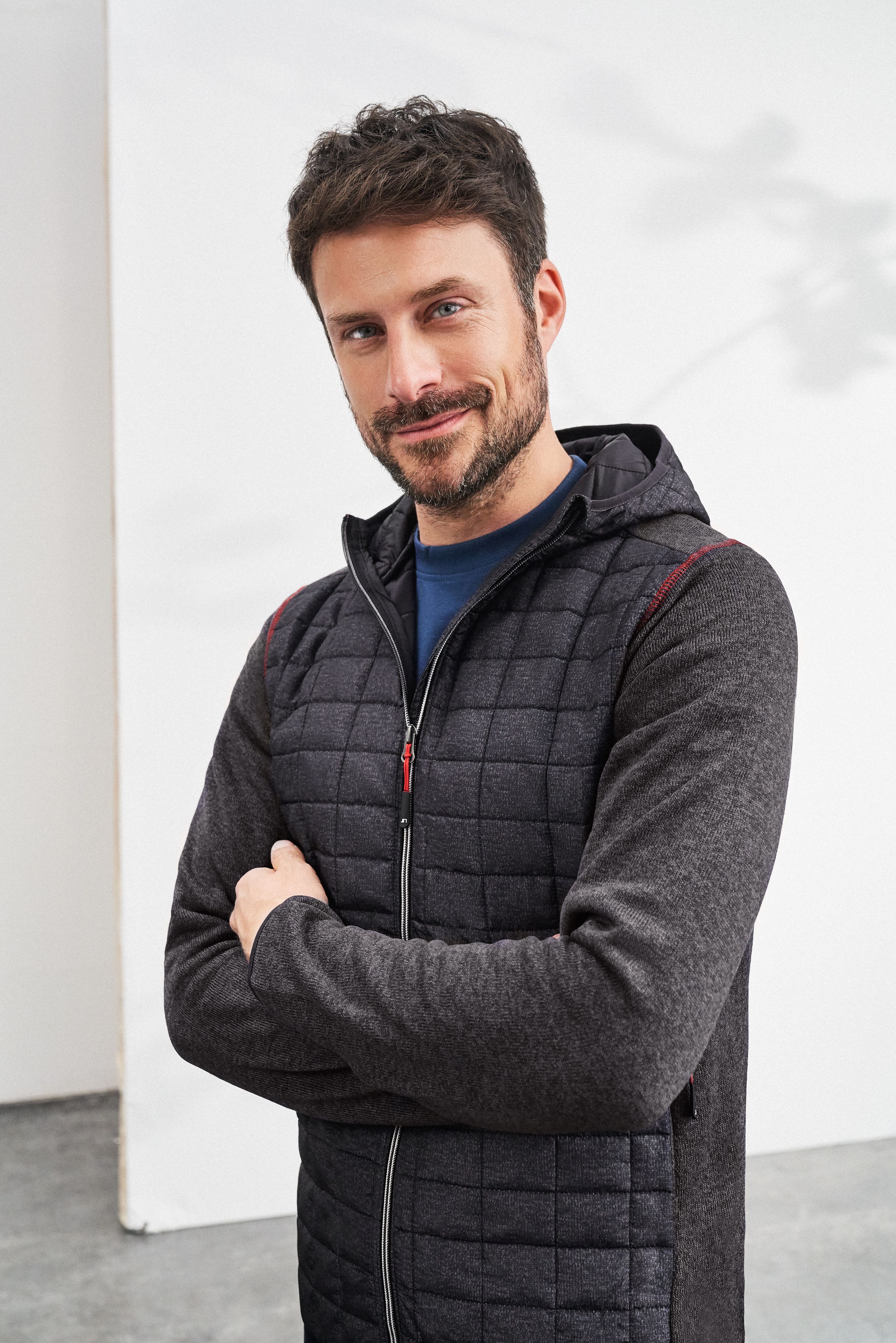 Men's Knitted Hybrid Jacket