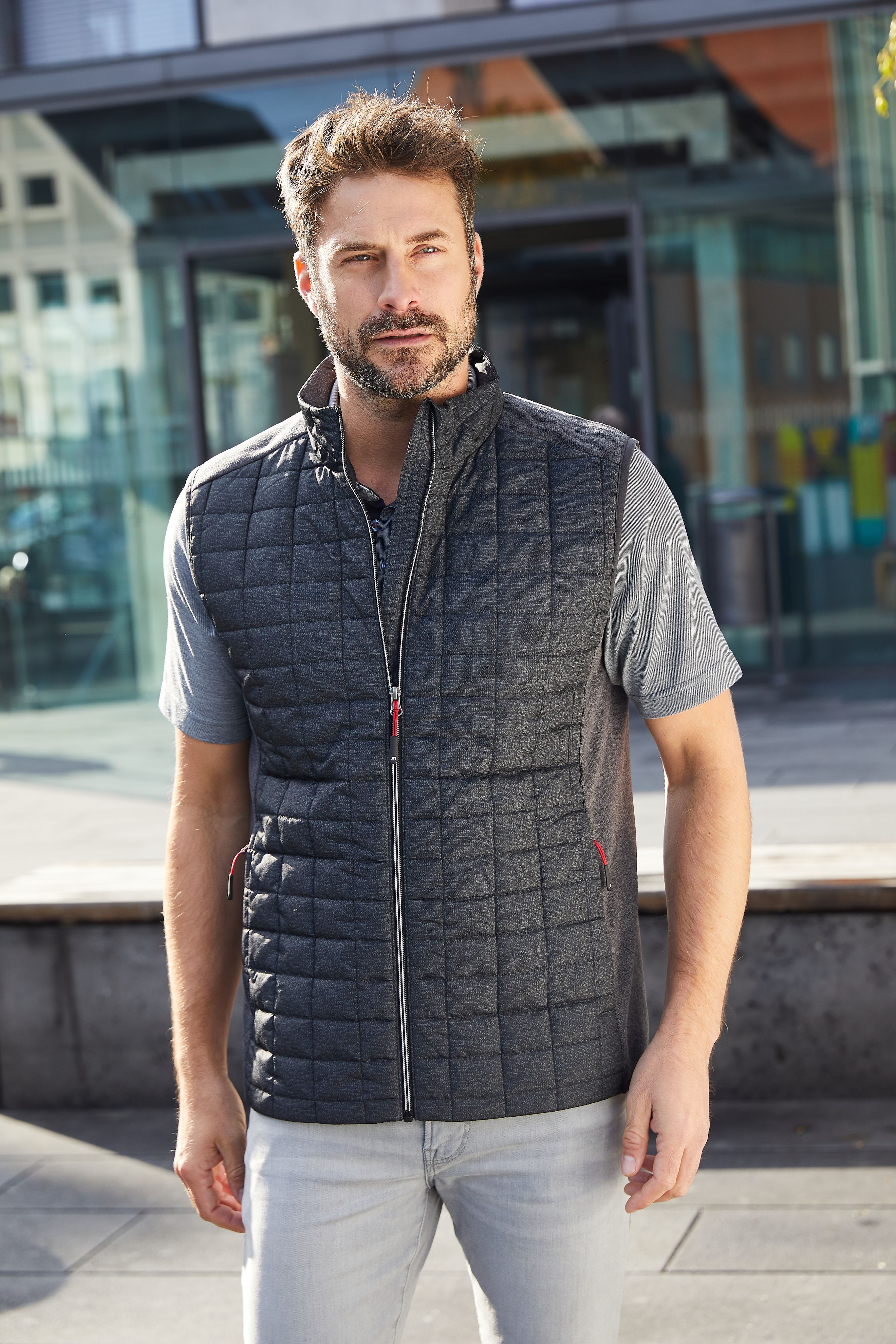 Men's Knitted Hybrid Vest
