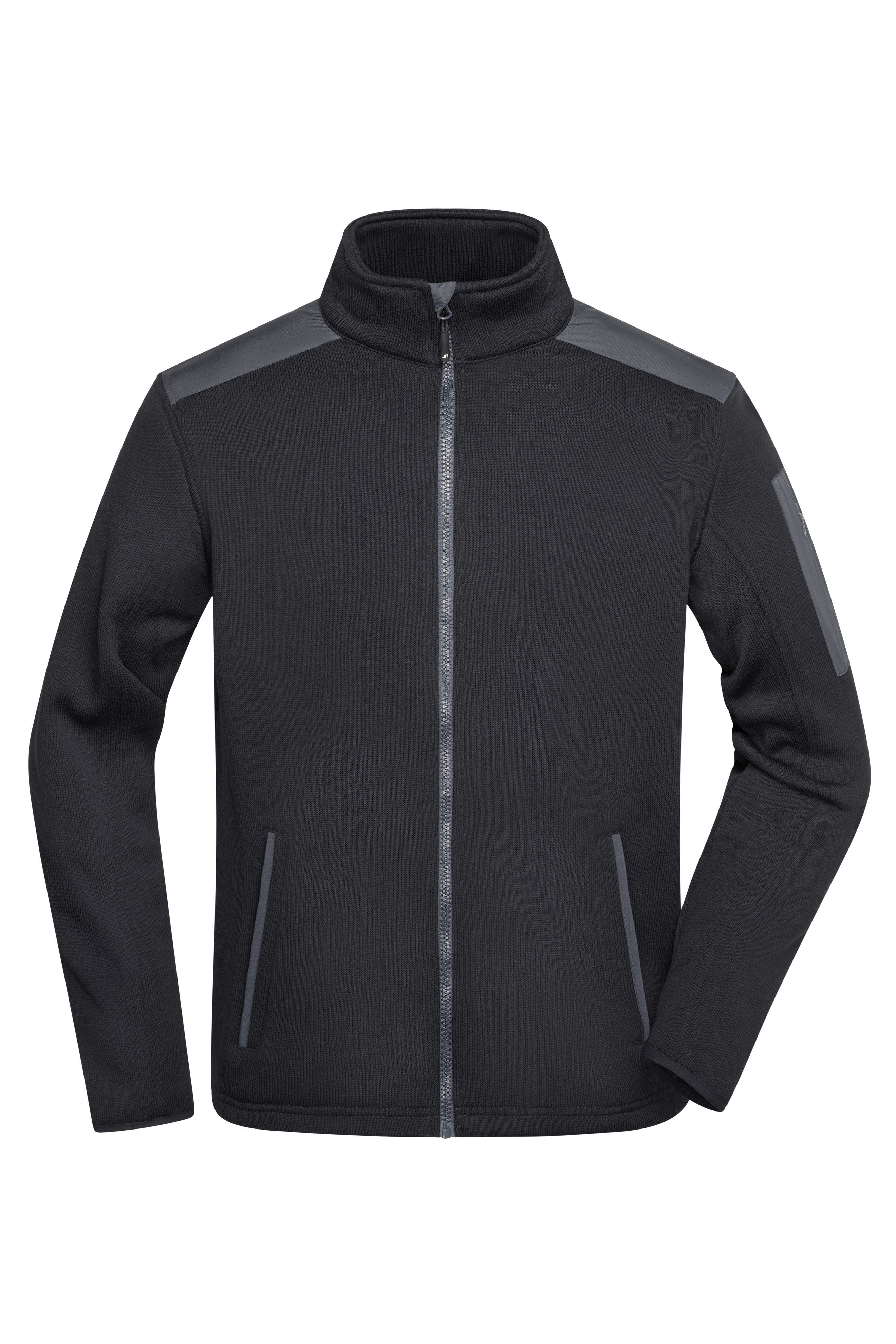 Men's Knitted Fleece Jacket Vorderseite