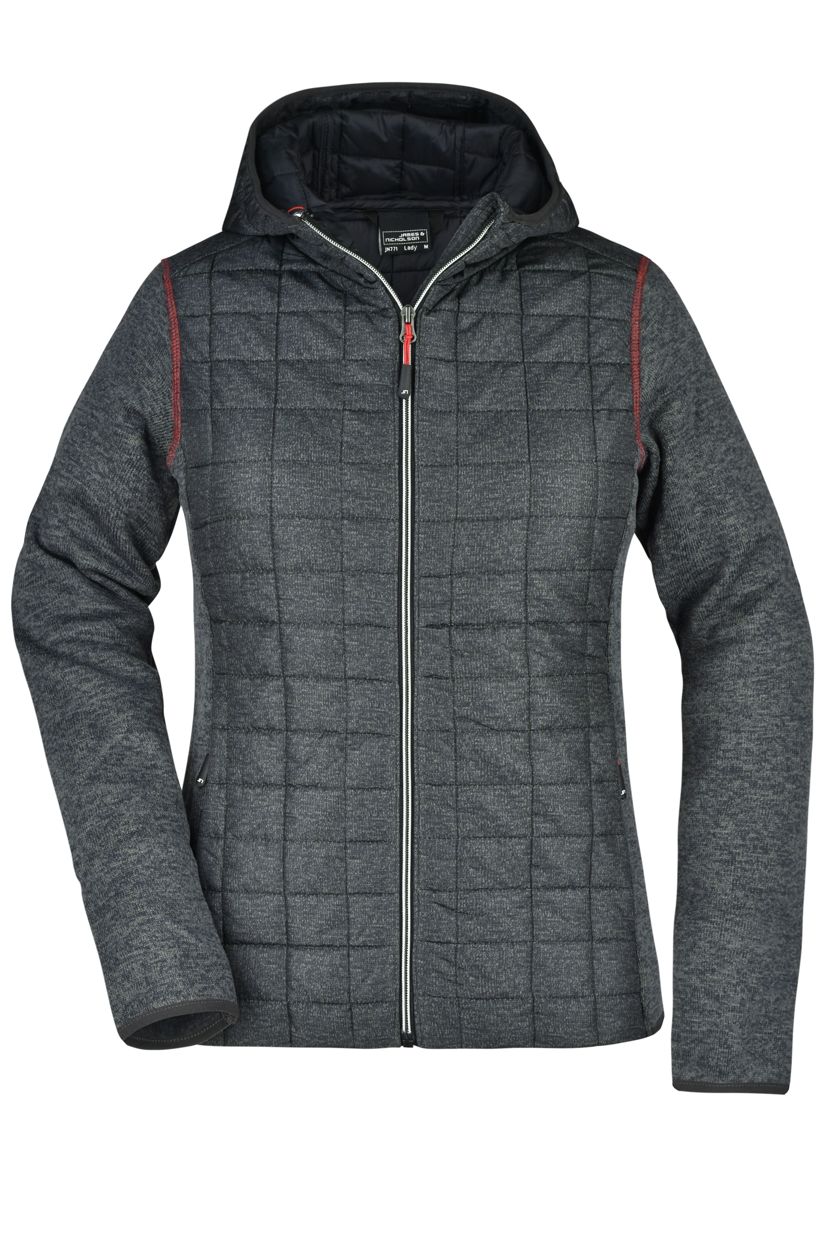 Ladies' Knitted Hybrid Jacket Vorderseite