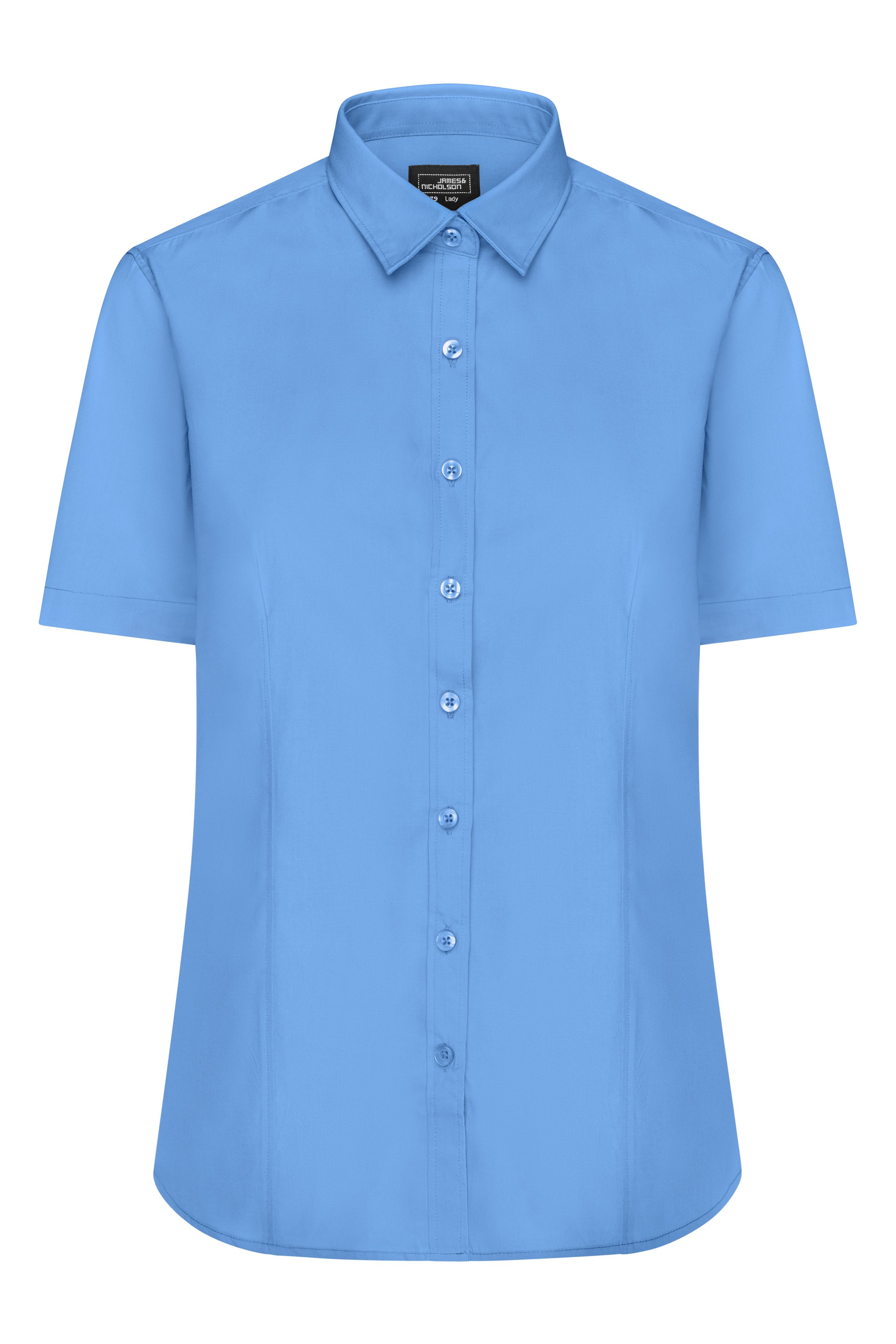 Ladies' Shirt Short-Sleeved Poplin Vorderseite