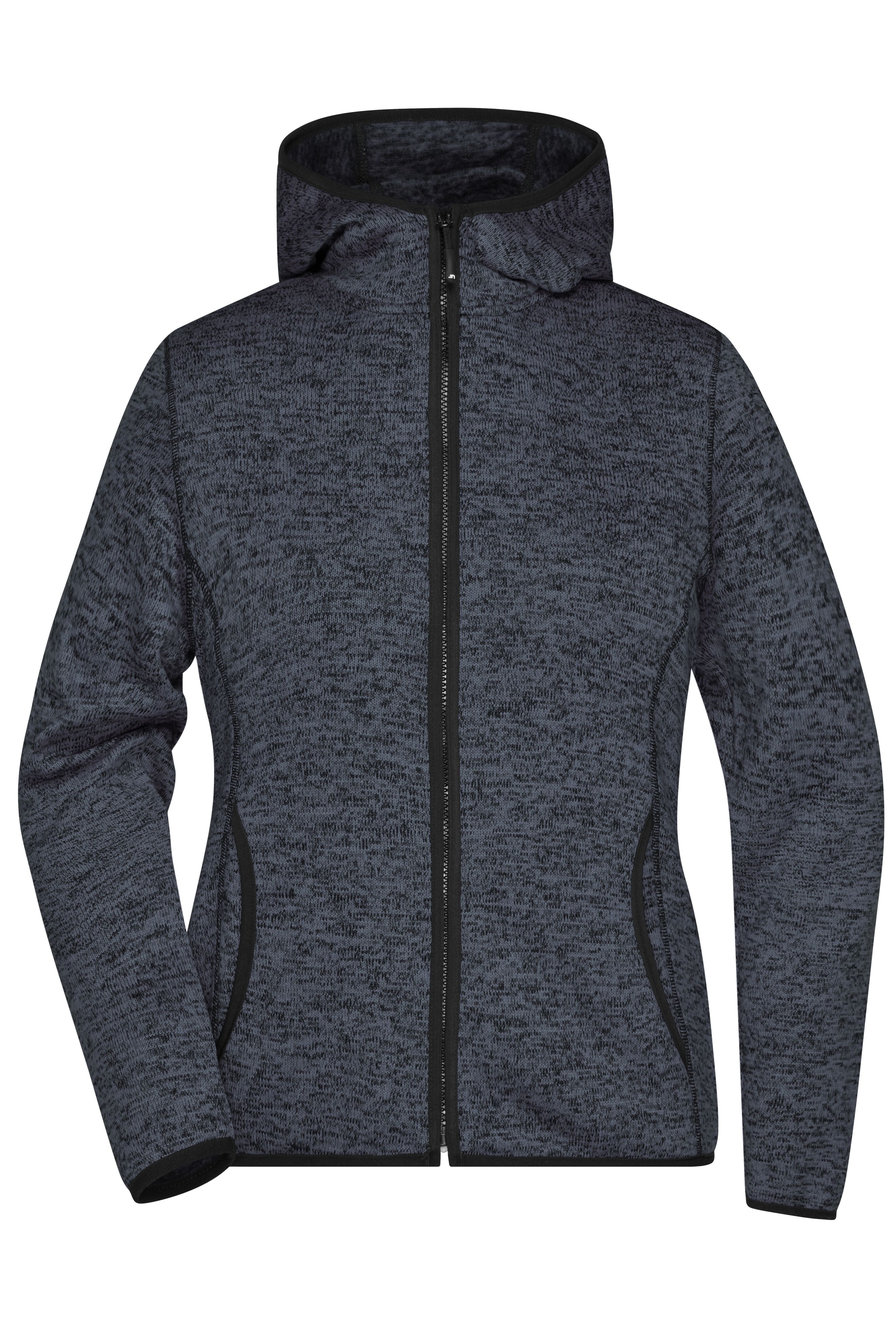 Ladies' Knitted Fleece Hoody Vorderseite