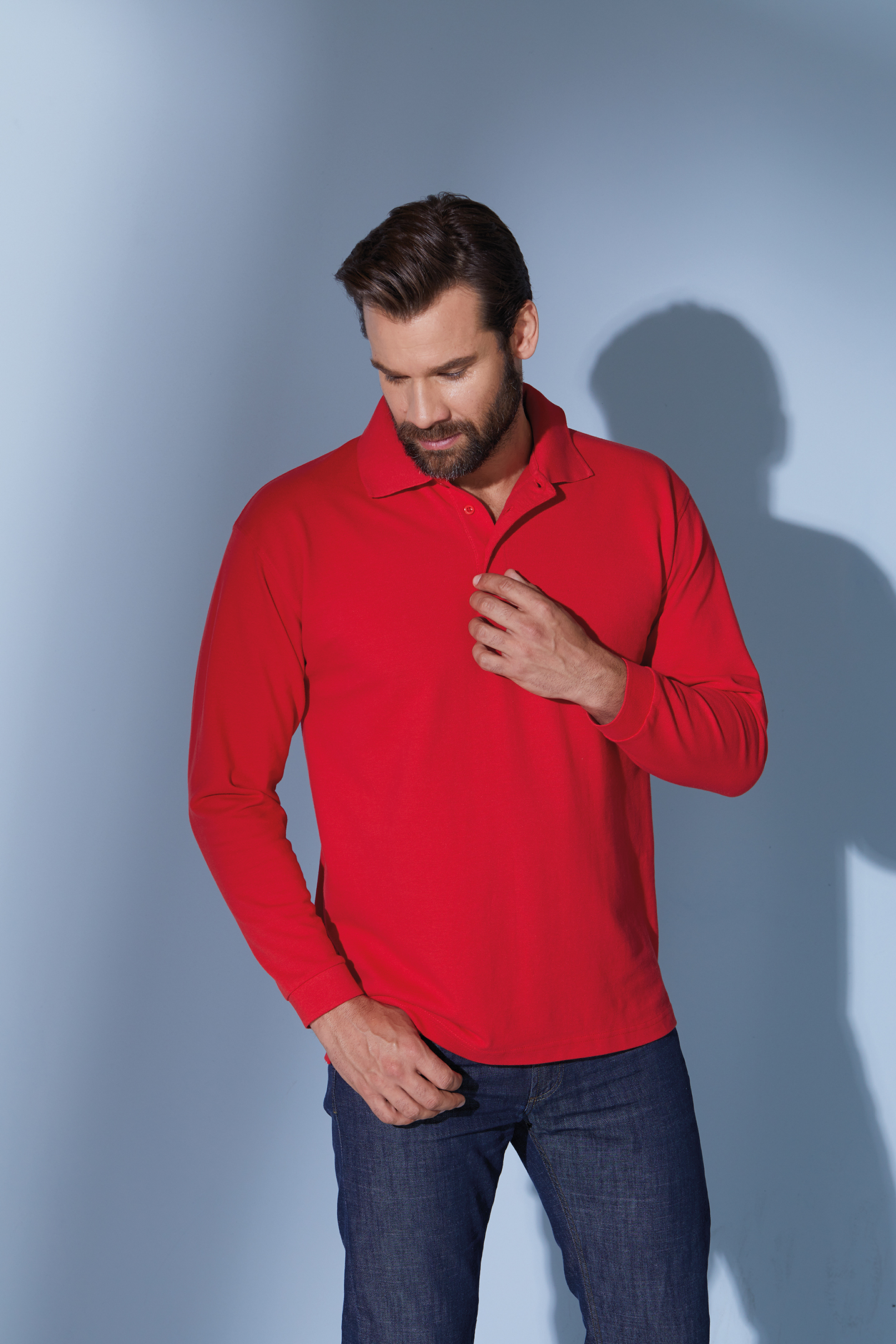 Polo-Piqué Long-Sleeved