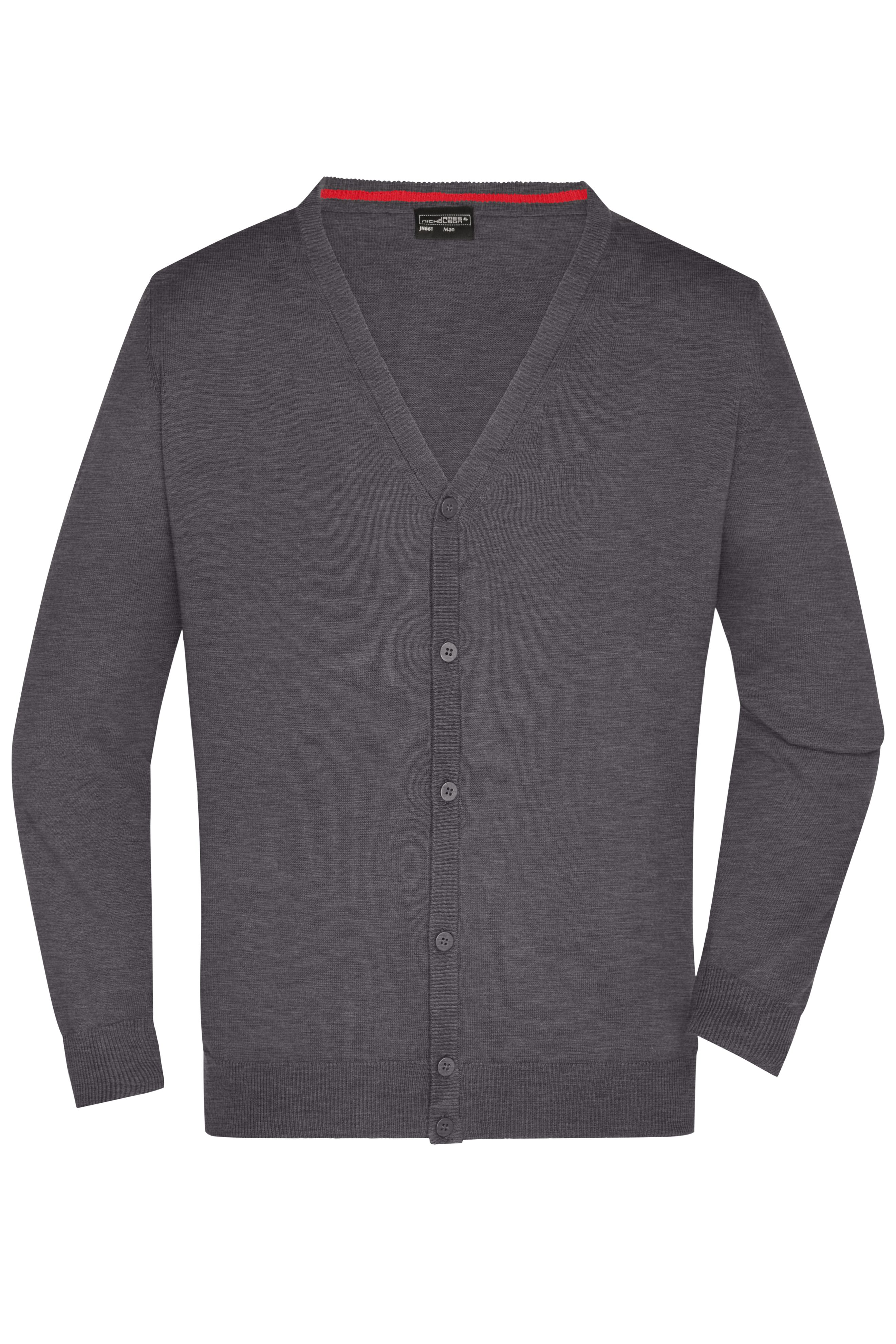 Men's V-Neck Cardigan Vorderseite