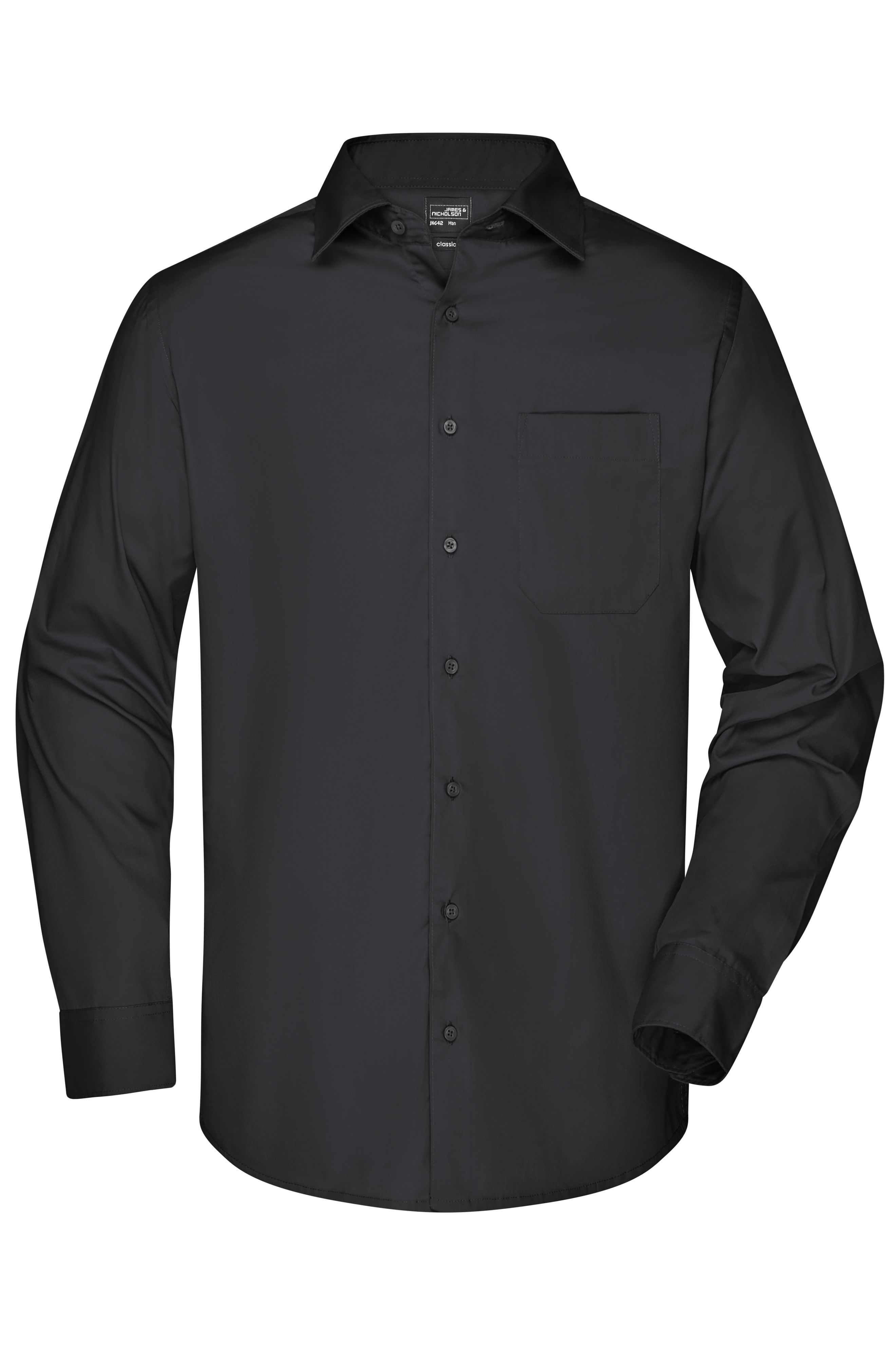 Men's Business Shirt Long-Sleeved Vorderseite