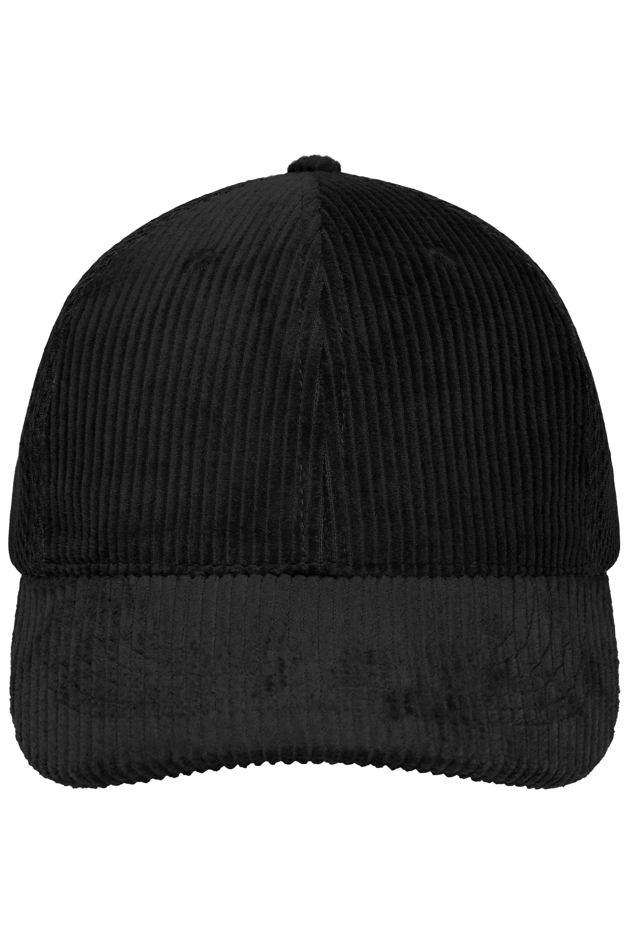 6 Panel Corduroy-Mesh Cap Organic Cotton Vorderseite