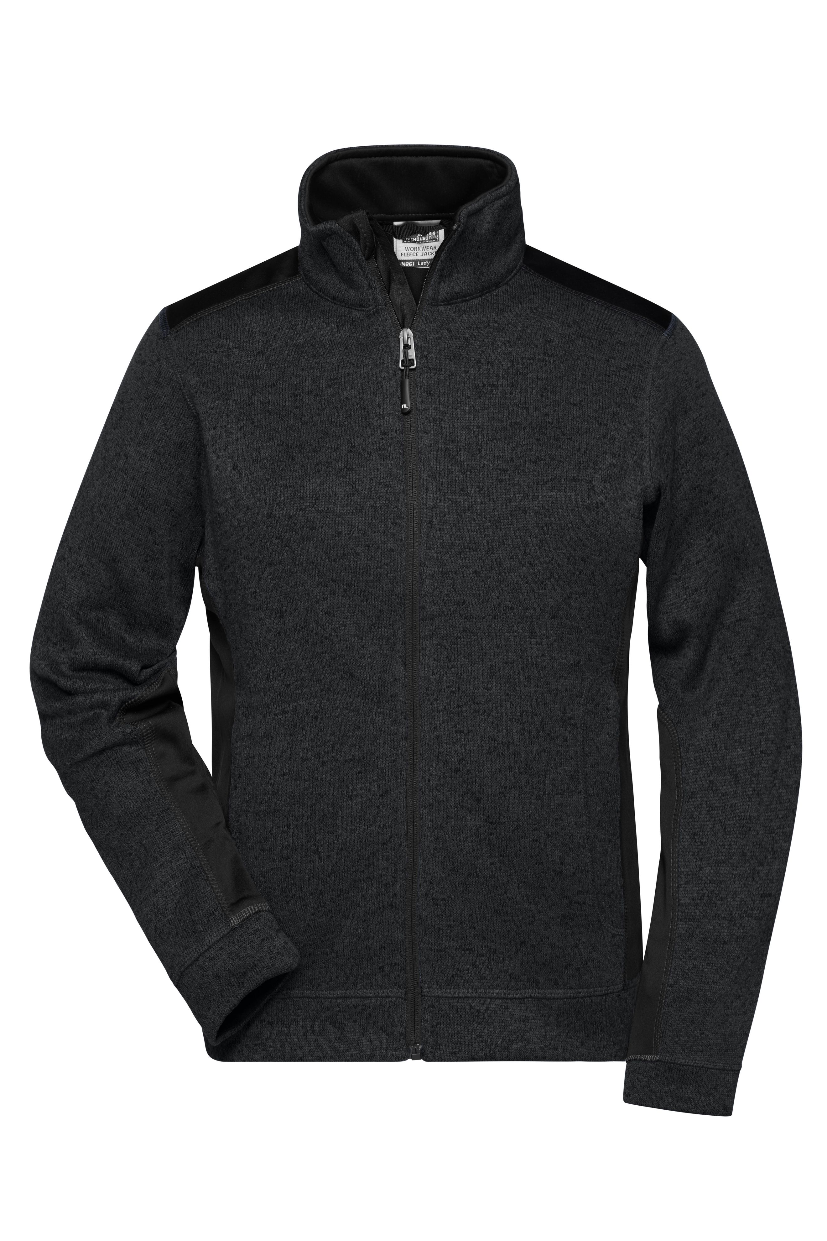 Ladies' Knitted Workwear Fleece Jacket - STRONG - Vorderseite