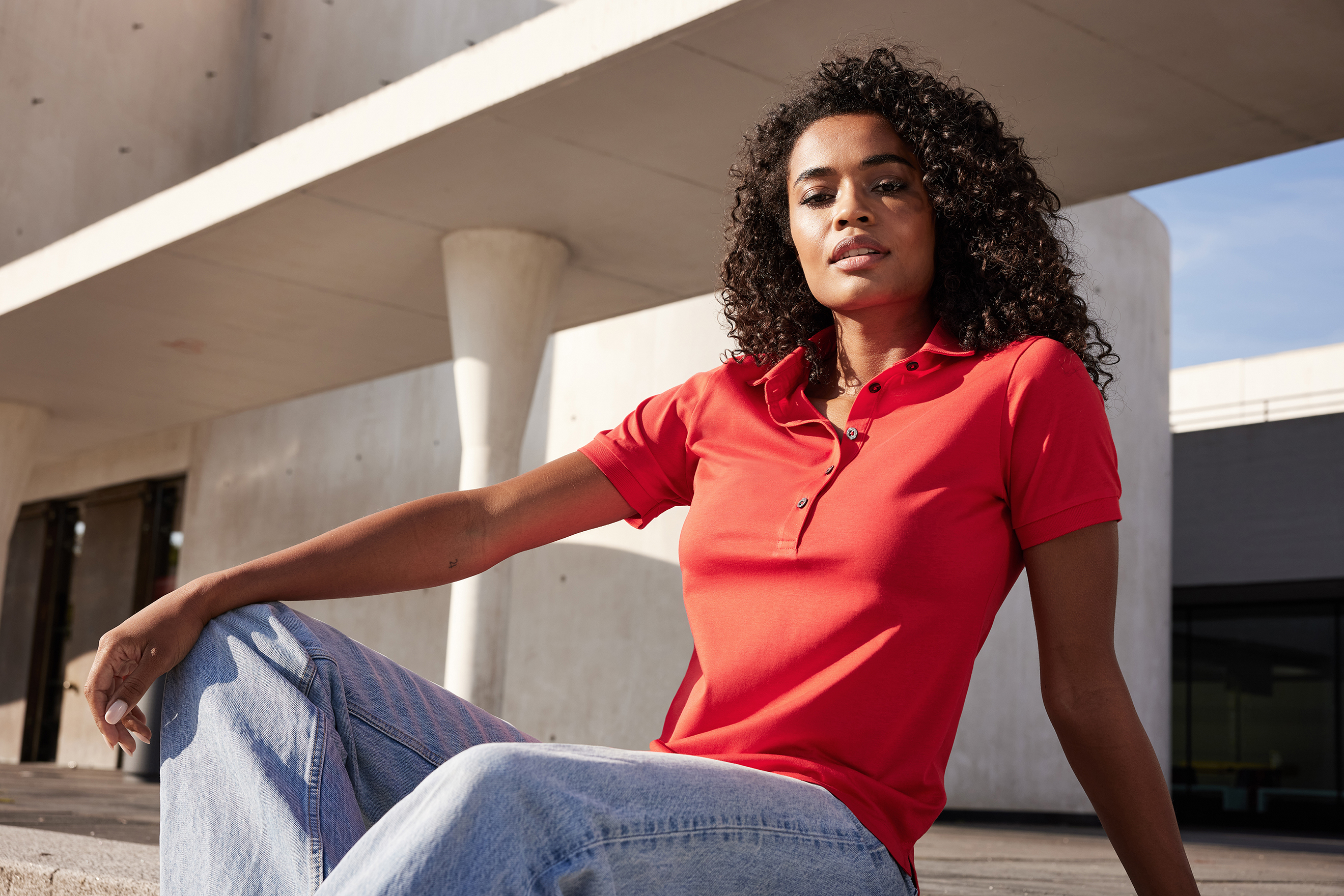 Ladies' Mercerised Polo