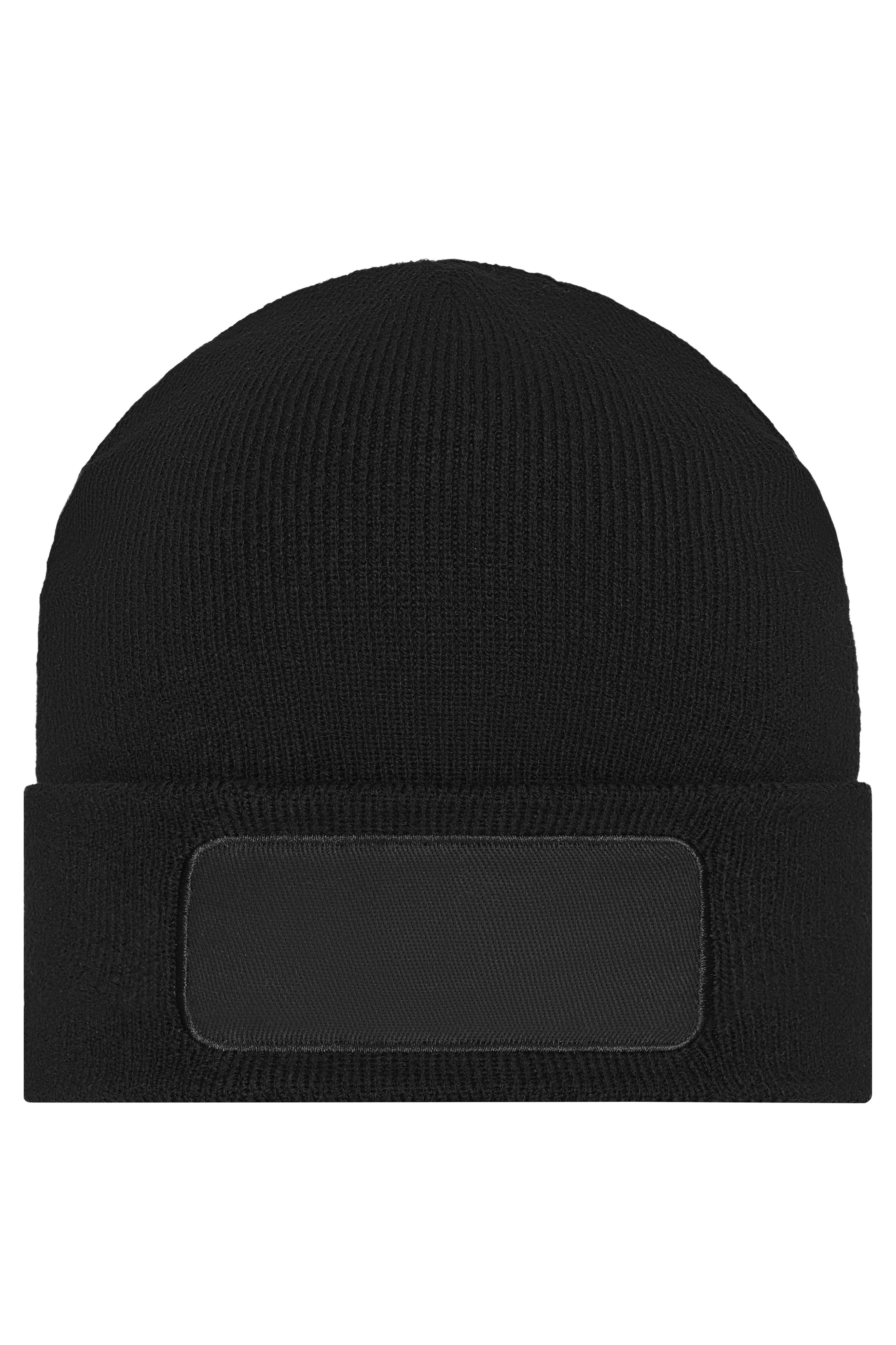 Knitted Beanie with Patch (10cm x 5cm) Vorderseite