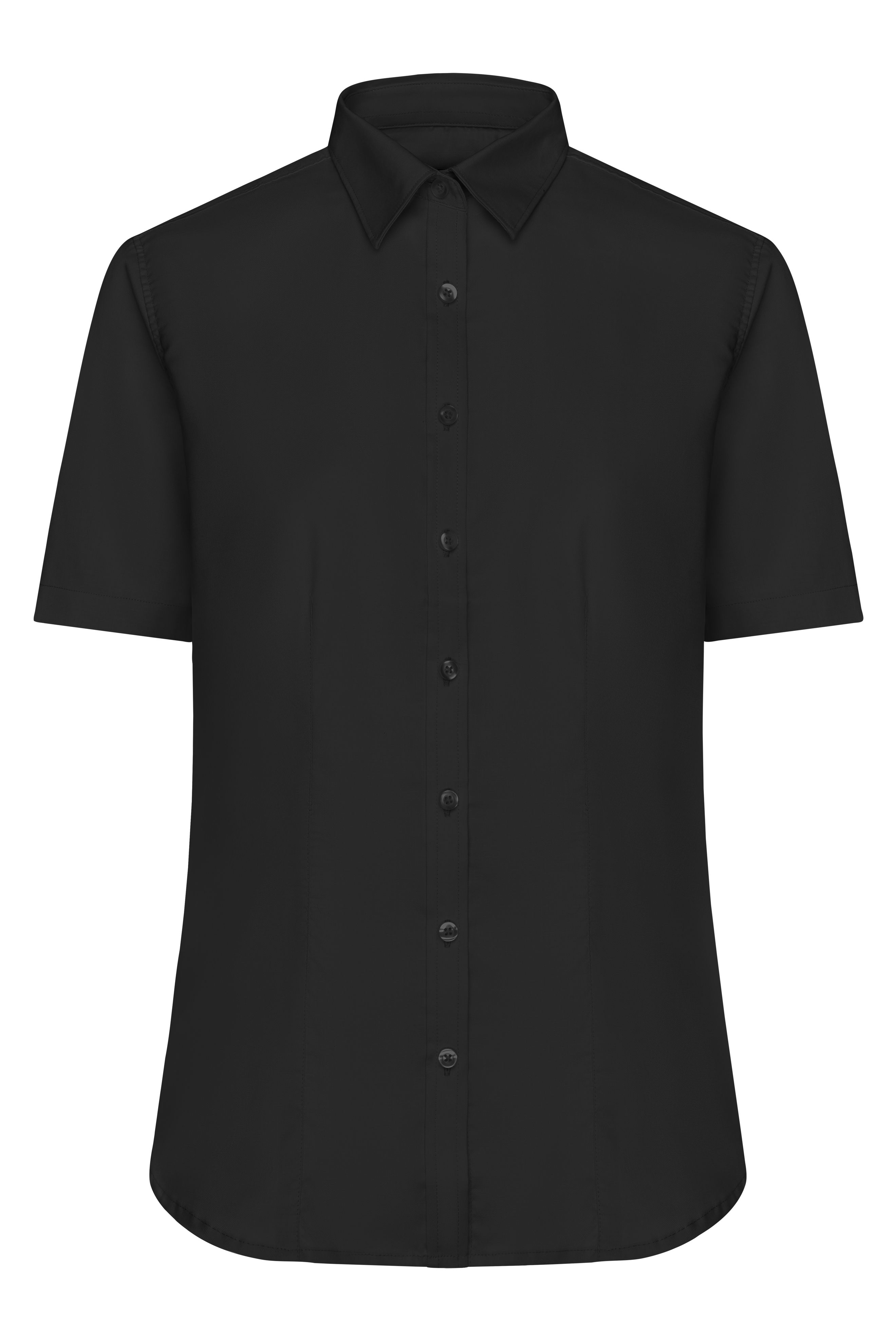 Ladies' Shirt Short-Sleeved Micro-Twill Vorderseite