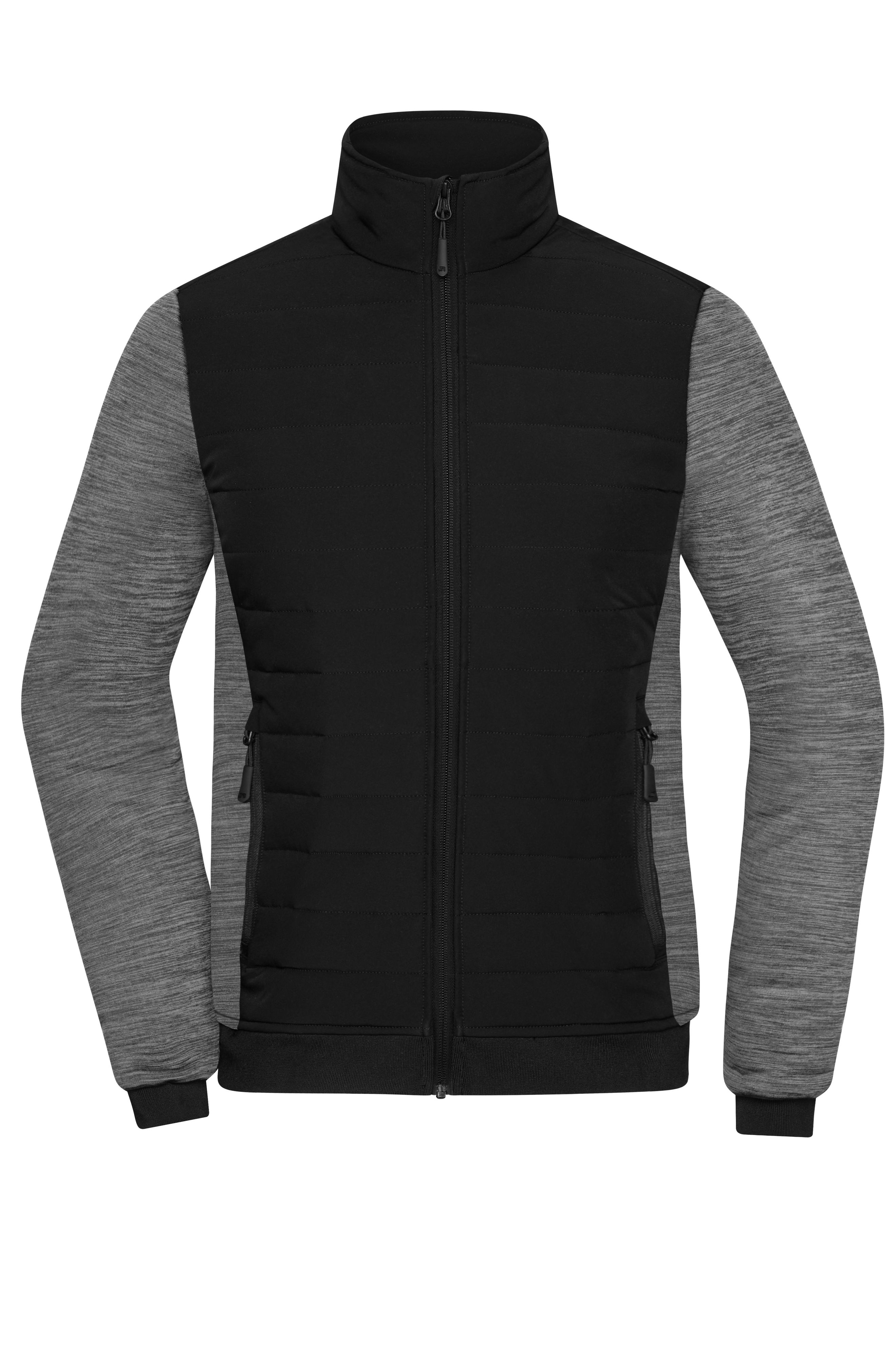 Ladies' Padded Hybrid Jacket Vorderseite