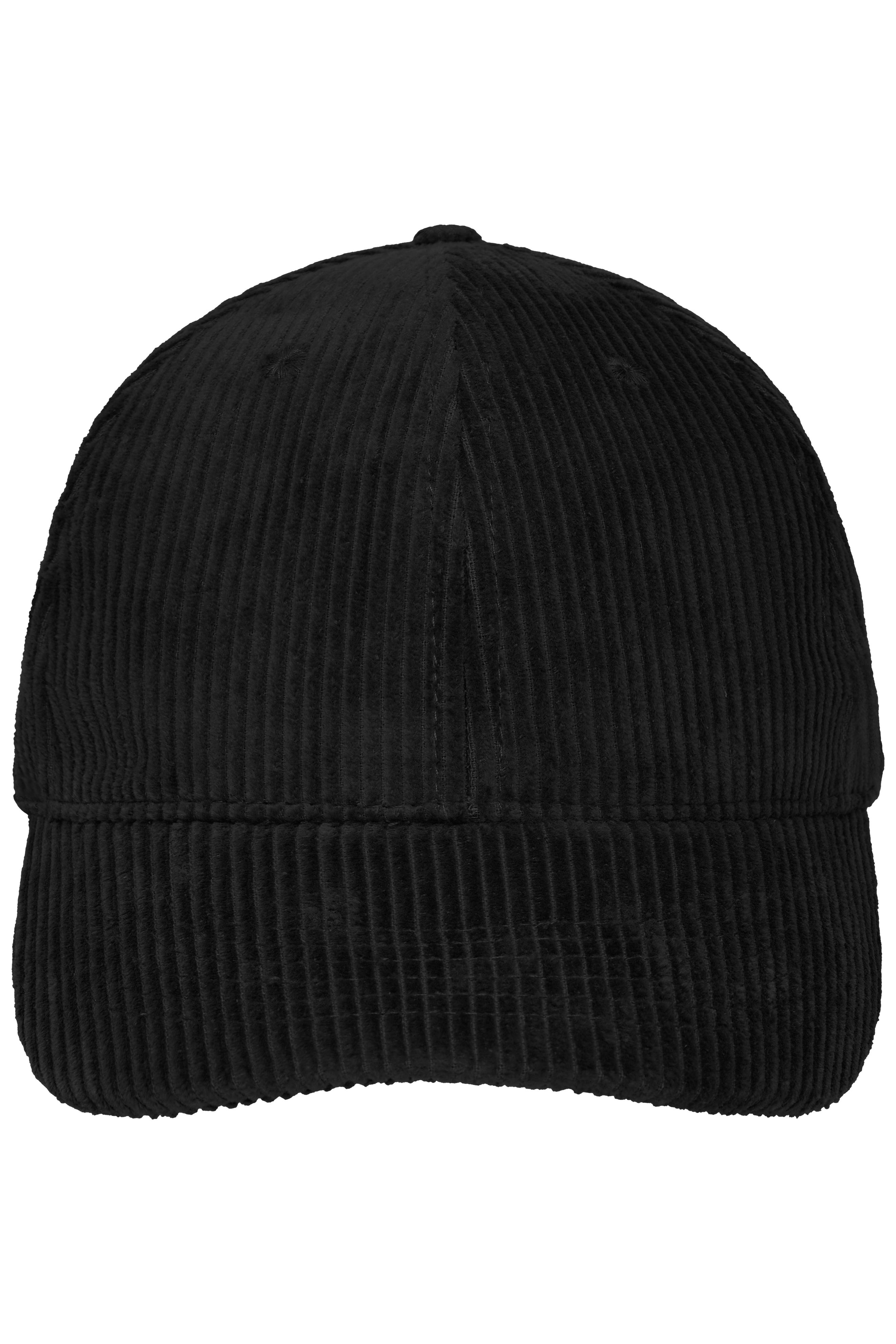 6 Panel Corduroy Cap Organic Cotton Vorderseite