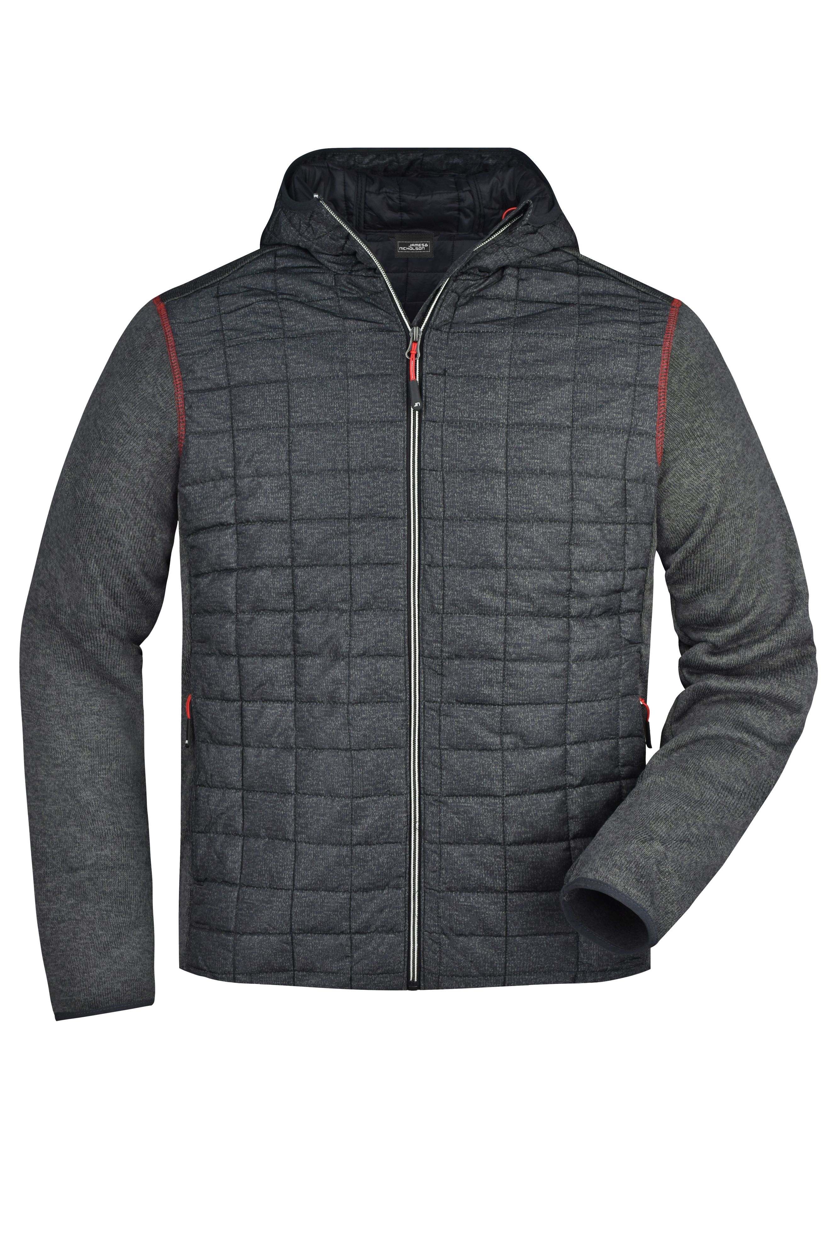 Men's Knitted Hybrid Jacket Vorderseite